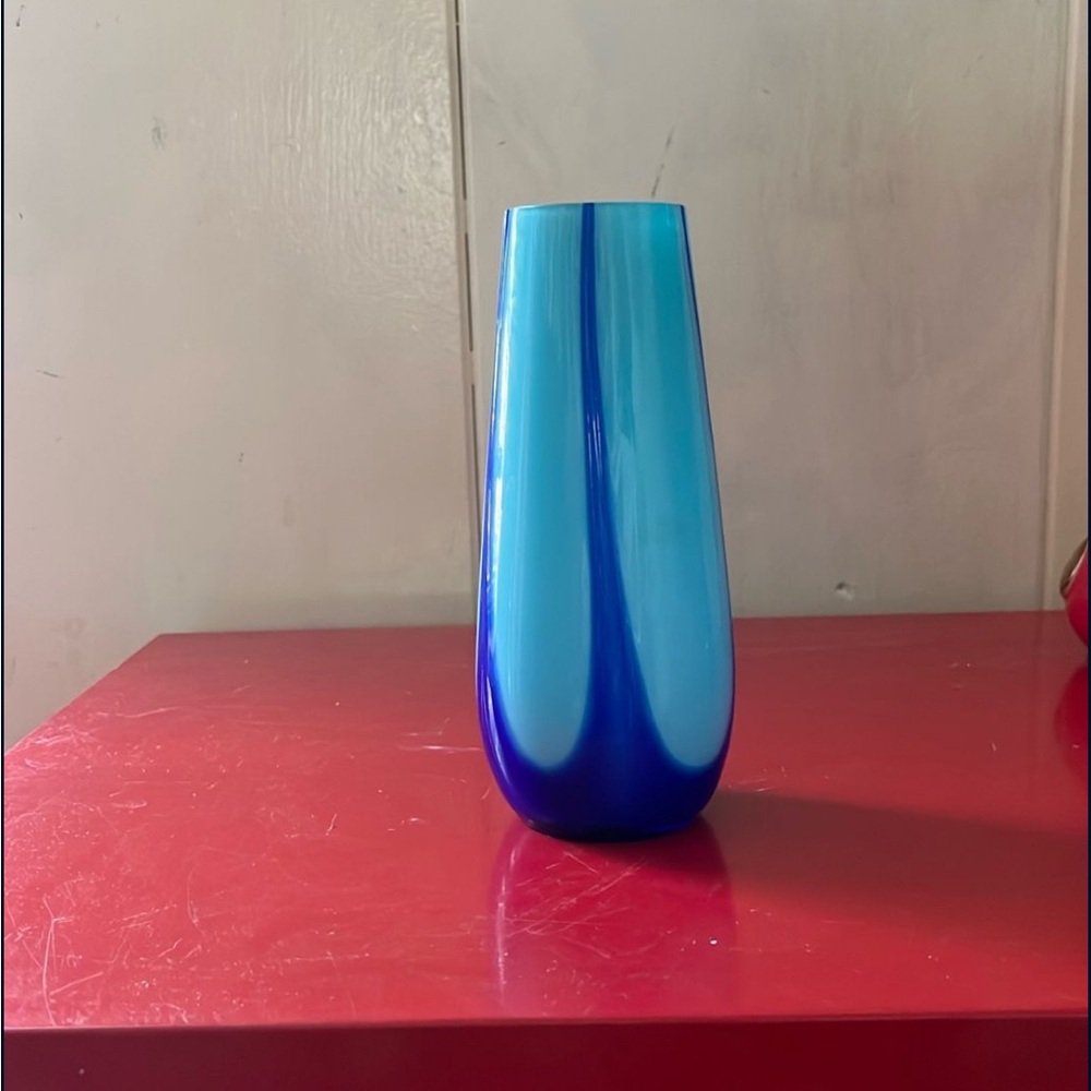 Art Deco Czech Glass Vase c 1930